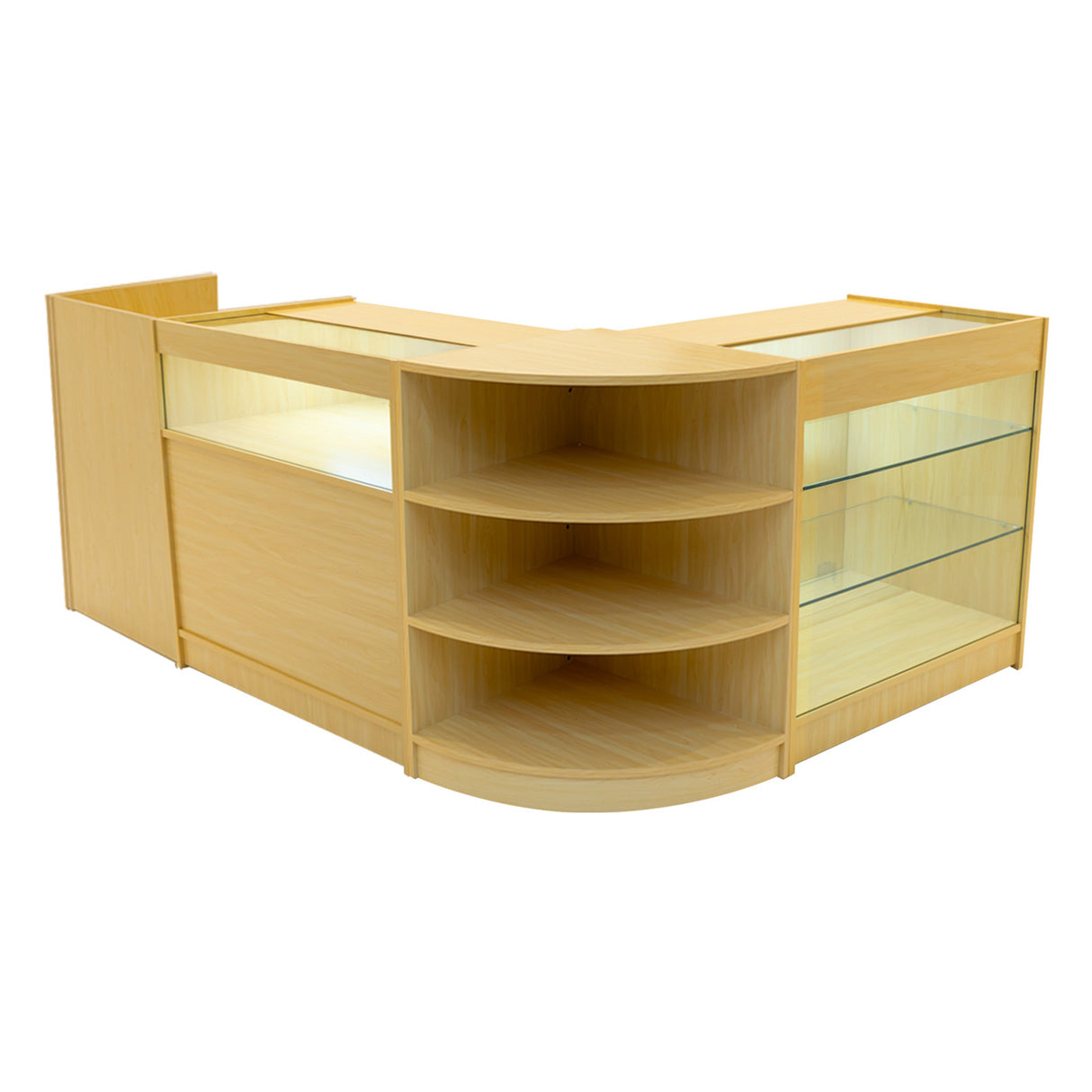 Hyperion LED Winkel Toonbank Set K900, B900, TB60 & LM60 - Esdoorn