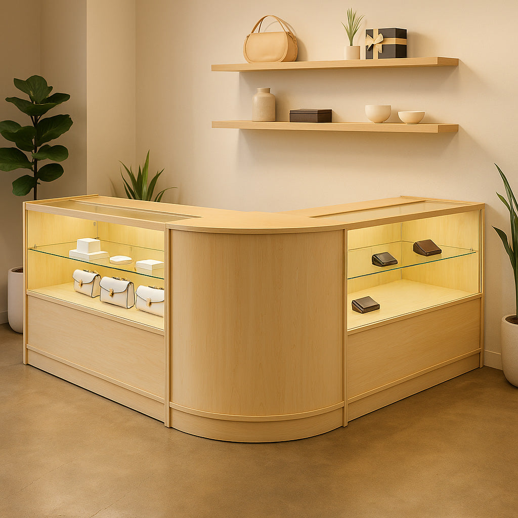 Selene LED Winkel Toonbank Set CM60 & 2 x C1200 - Esdoorn