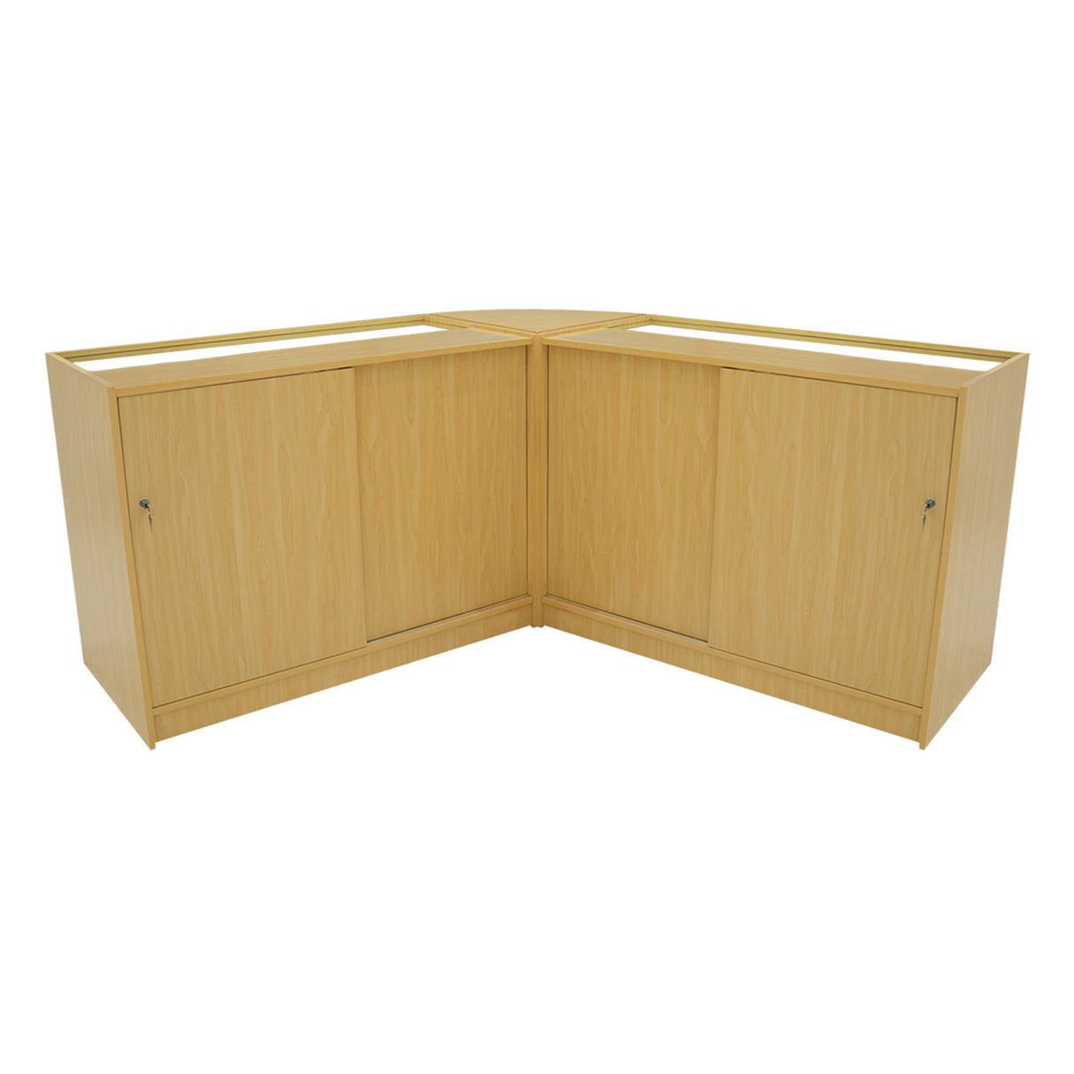 Harmonia LED Winkel Toonbank Set B1200, C1200 & LM60 - Esdoorn