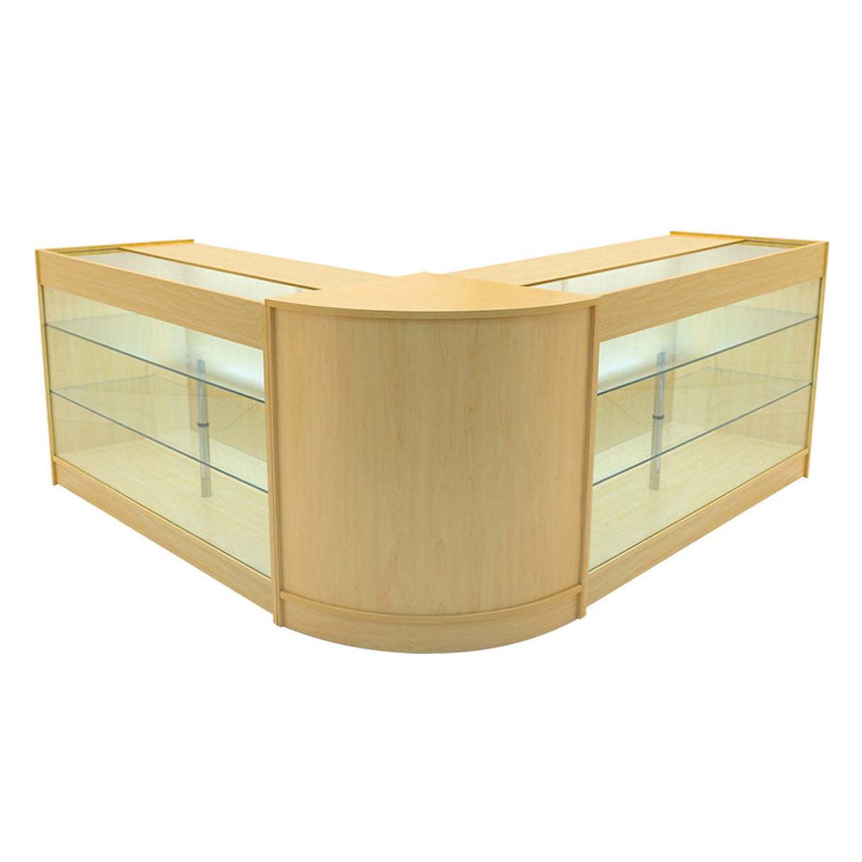 Helios LED Winkel Toonbank Set CM60 & 2 x K1500 - Esdoorn