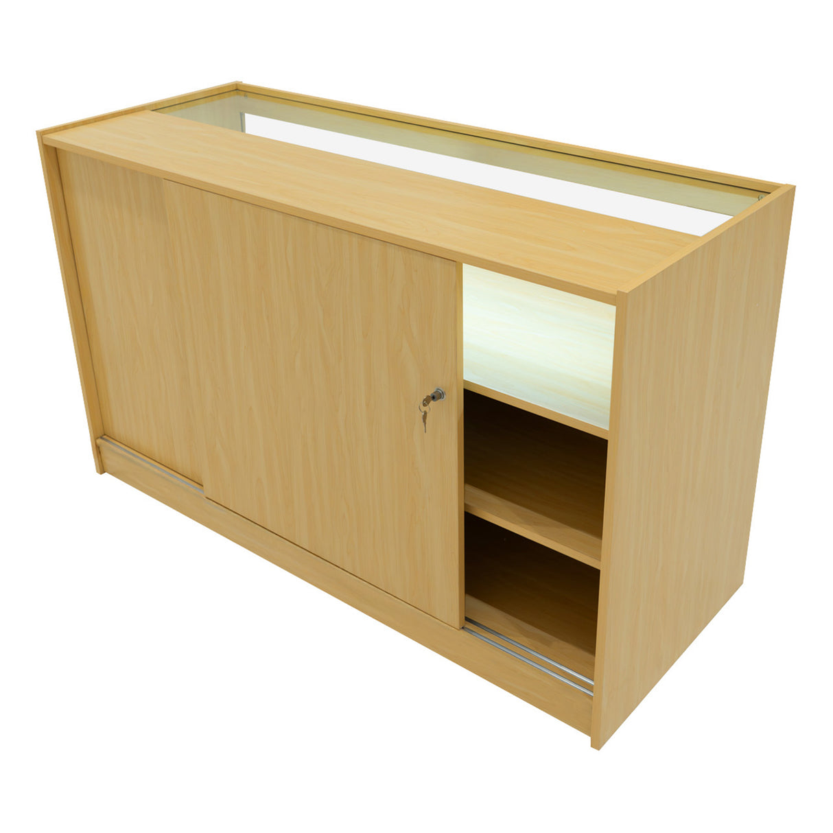 Luna LED Winkel Toonbank Set CM60, TB60 & 2 x B1500 - Esdoorn