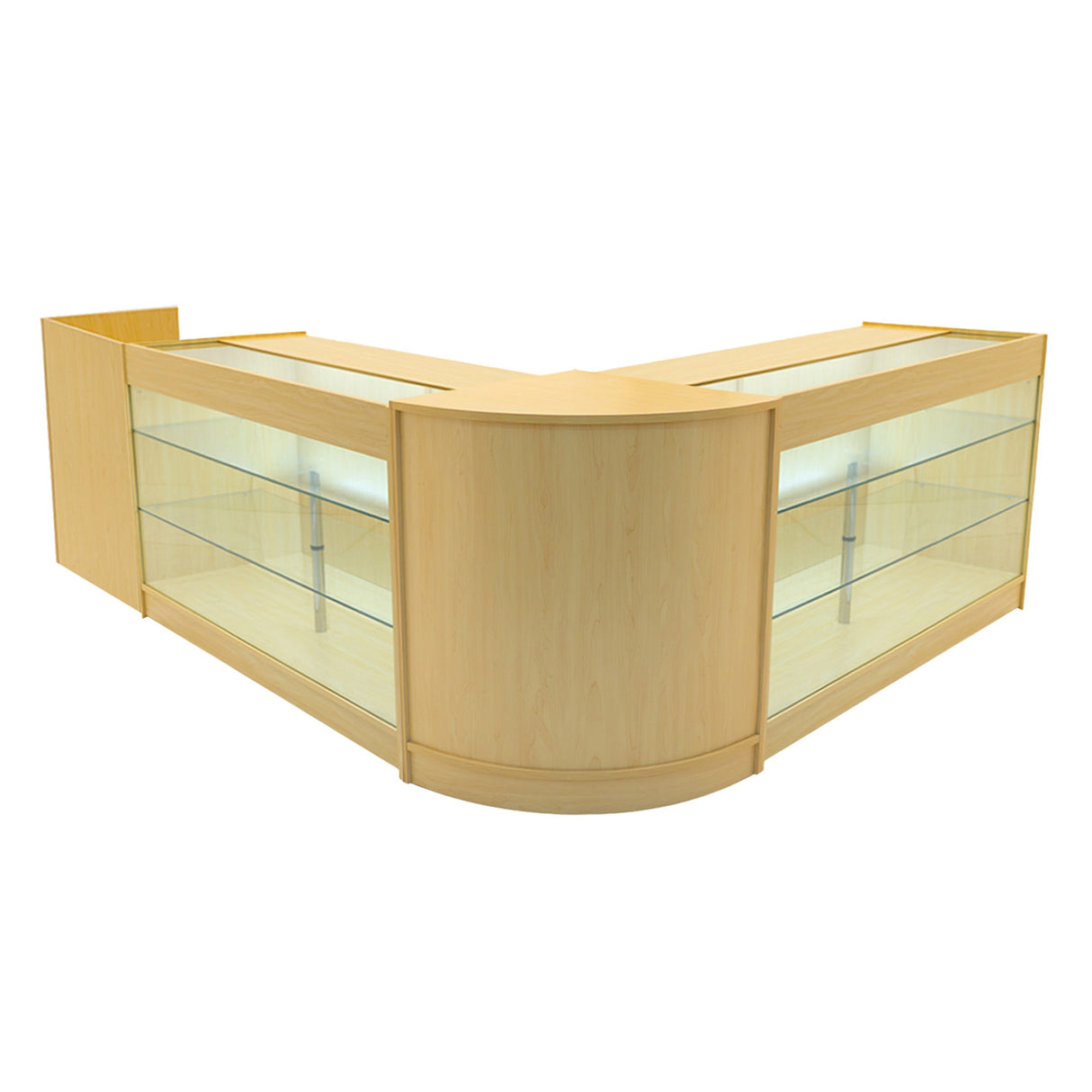 Aries LED Winkel Toonbank Set CM60, TB60 & 2 x K1500 - Esdoorn