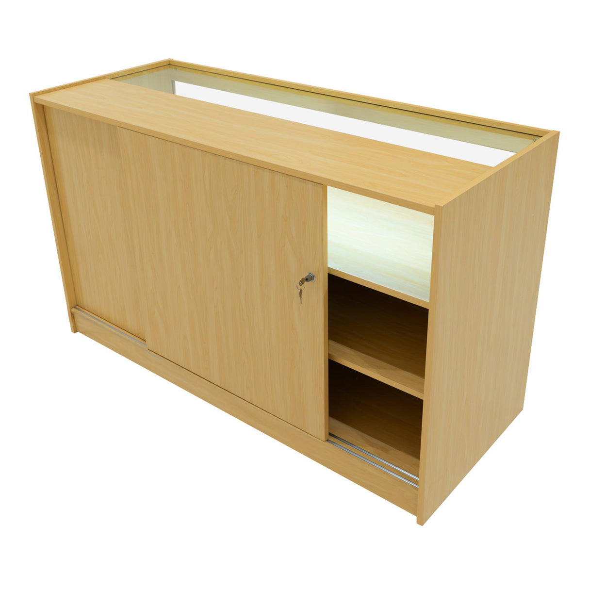 Gravity LED Winkel Toonbank Set B1500, C1500, TB60 & CM60 - Esdoorn