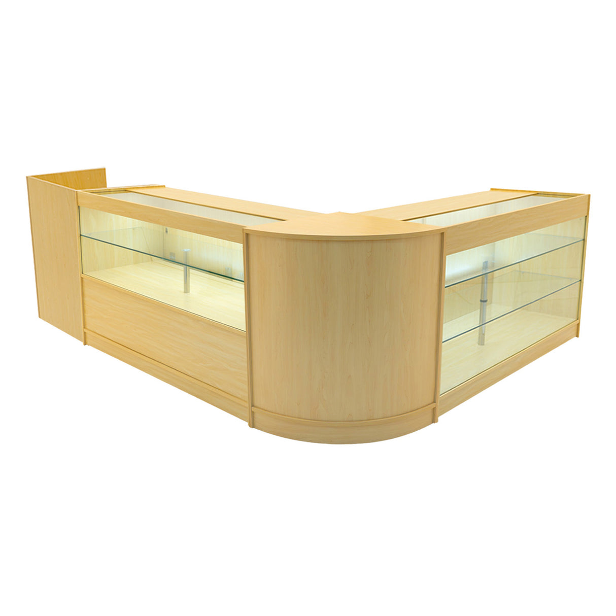 Vega LED Winkel Toonbank Set K1500, C1500, TB60 & CM60 - Esdoorn