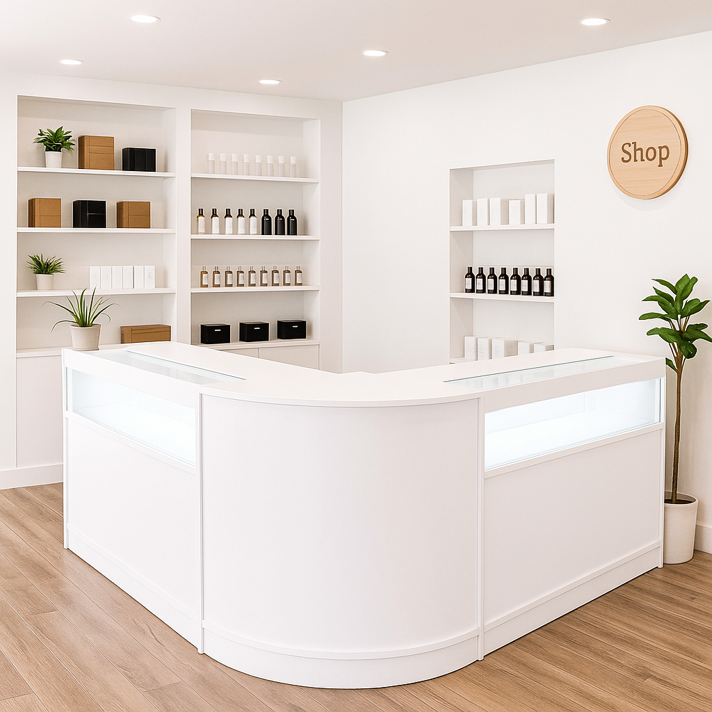 Iris LED Winkel Toonbank Set CM60 & 2 x B900 - Wit