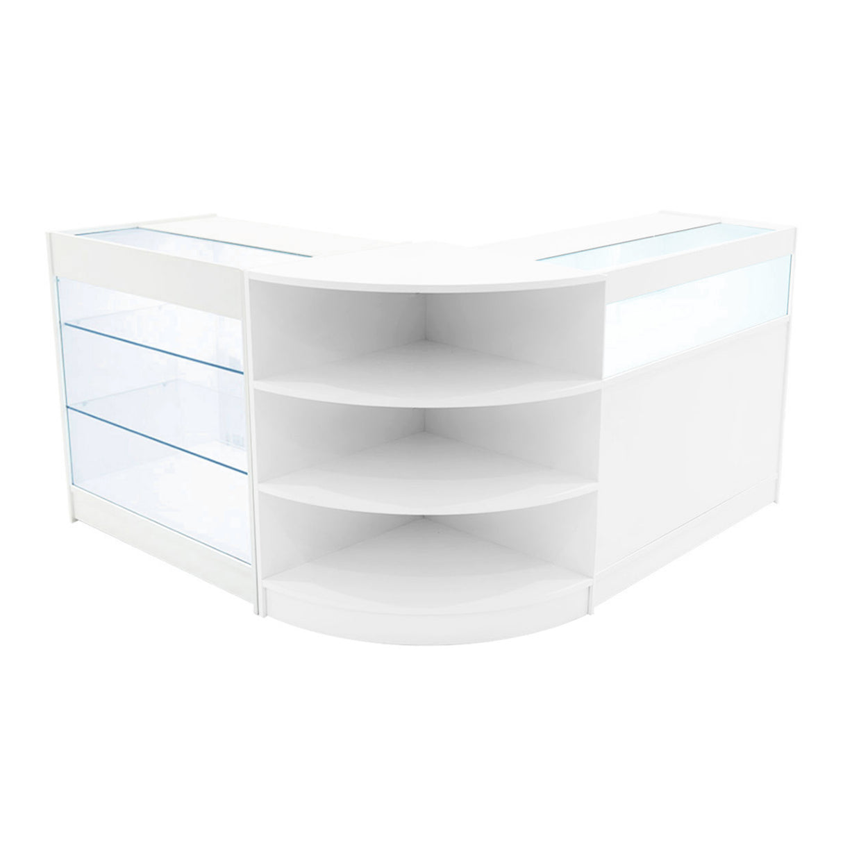 Demeter LED Winkel Toonbank Set K900, B900 & LM60 - Wit