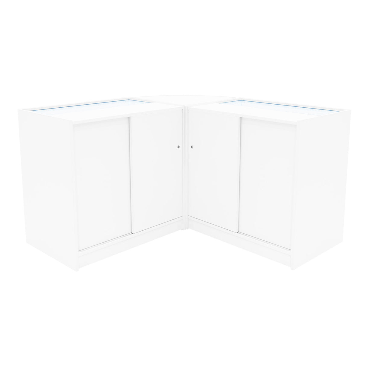 Demeter LED Winkel Toonbank Set K900, B900 & LM60 - Wit