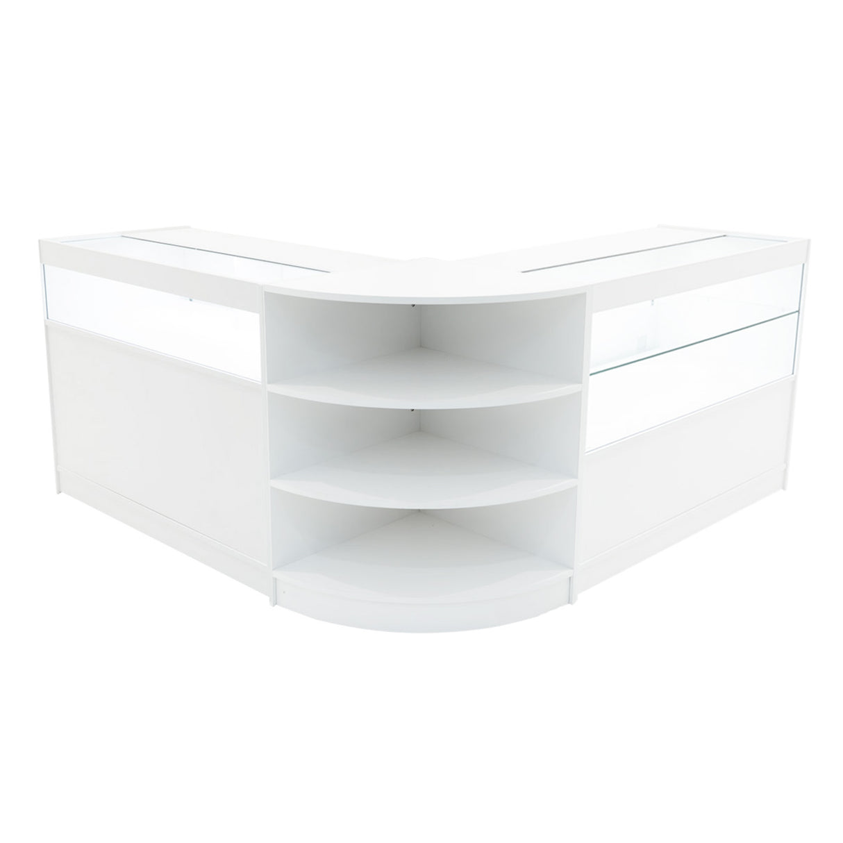 Harmonia LED Winkel Toonbank Set B1200, C1200 & LM60 - Wit