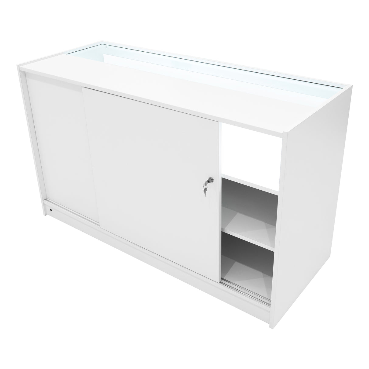 Demeter LED Winkel Toonbank Set K1500, B1500 & LM60 - Wit