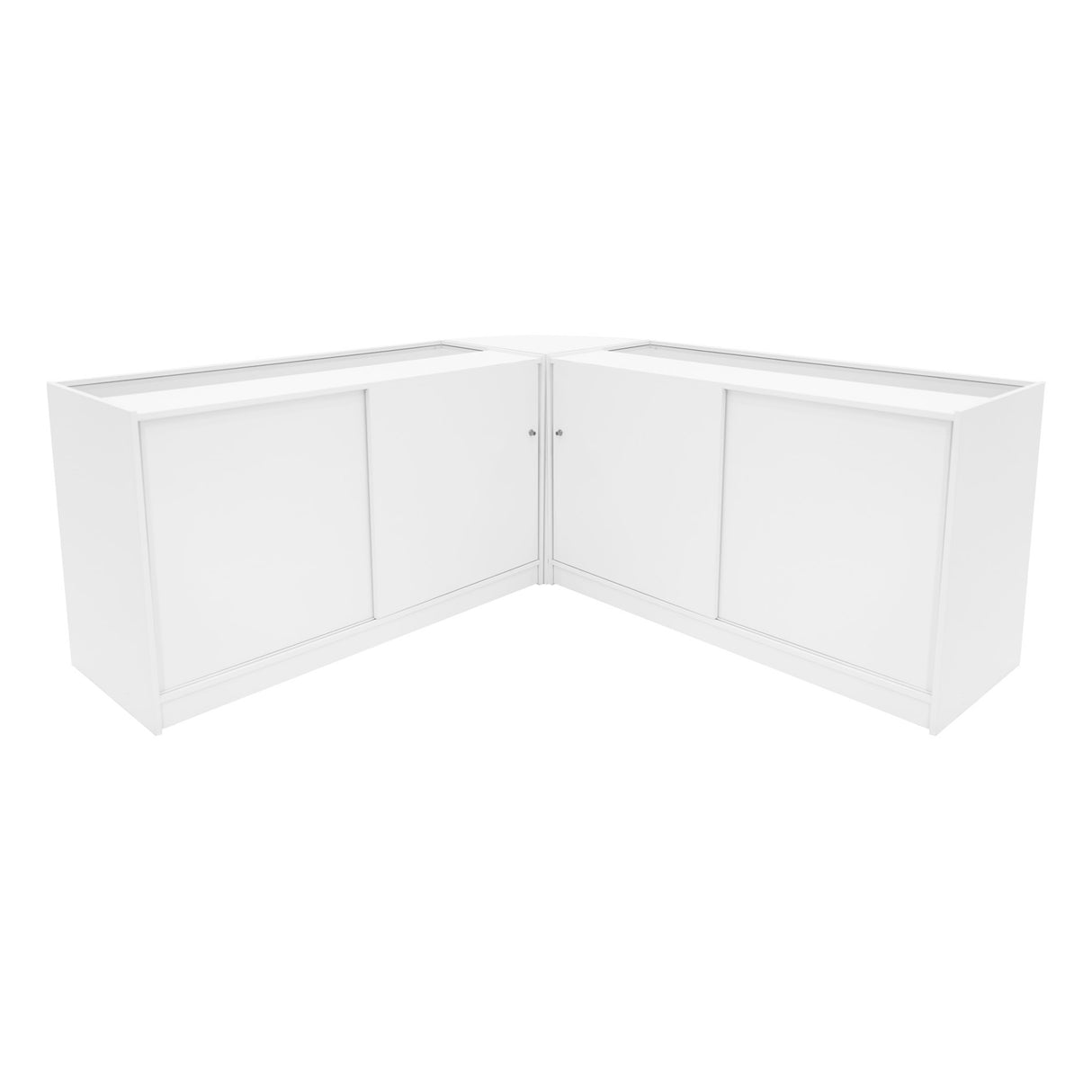 Demeter LED Winkel Toonbank Set K1500, B1500 & LM60 - Wit