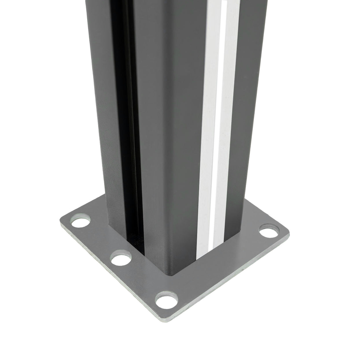 Composiet Schutting Paneel x 5 & LED Palen x 6 - Grijs