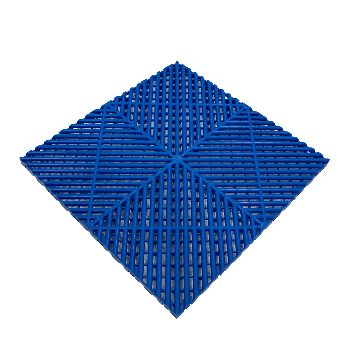 Geventileerde Kliktegels 3,2m x 6m voor Garage en Werkplaatsen, Antislip - 120 Blauw