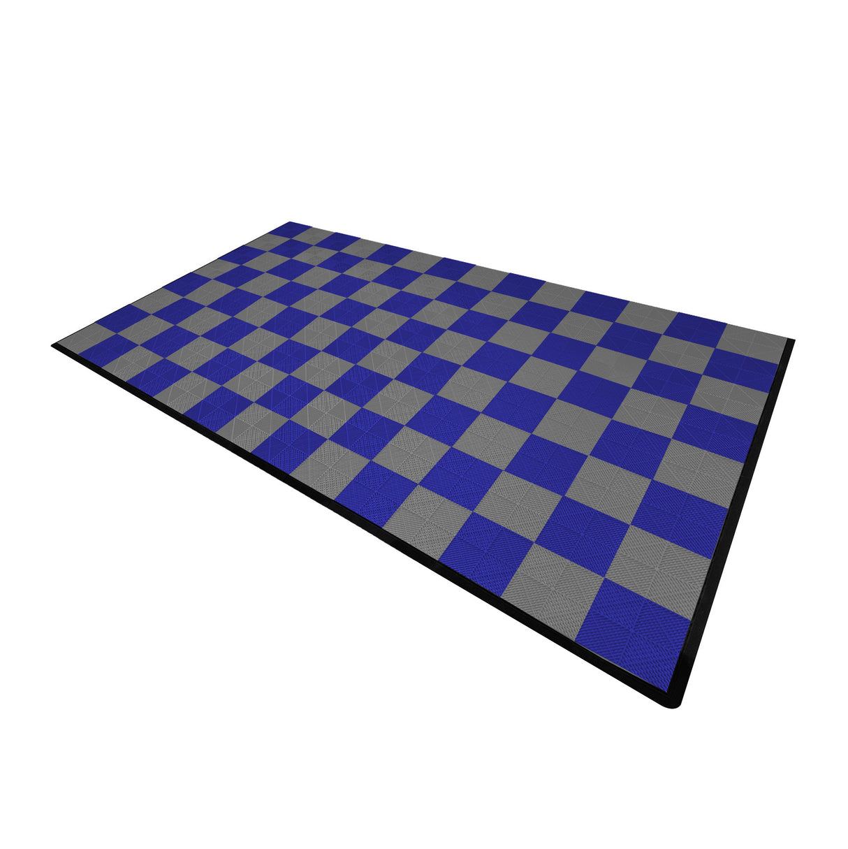 Geventileerde Kliktegels 3,2m x 6m voor Garage en Werkplaatsen, Antislip - 60 Grijs en 60 Blauw