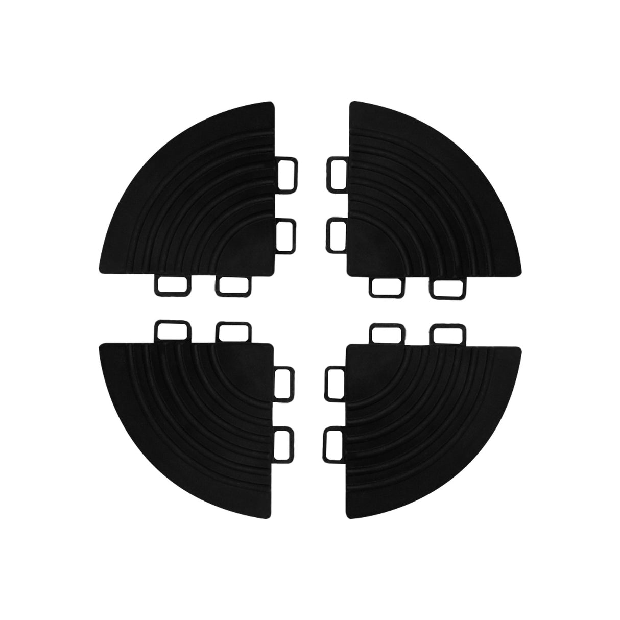 Geventileerde Kliktegels 3,2m x 6m voor Garage en Werkplaatsen, Antislip - 90 Zwart en 30 Blauw