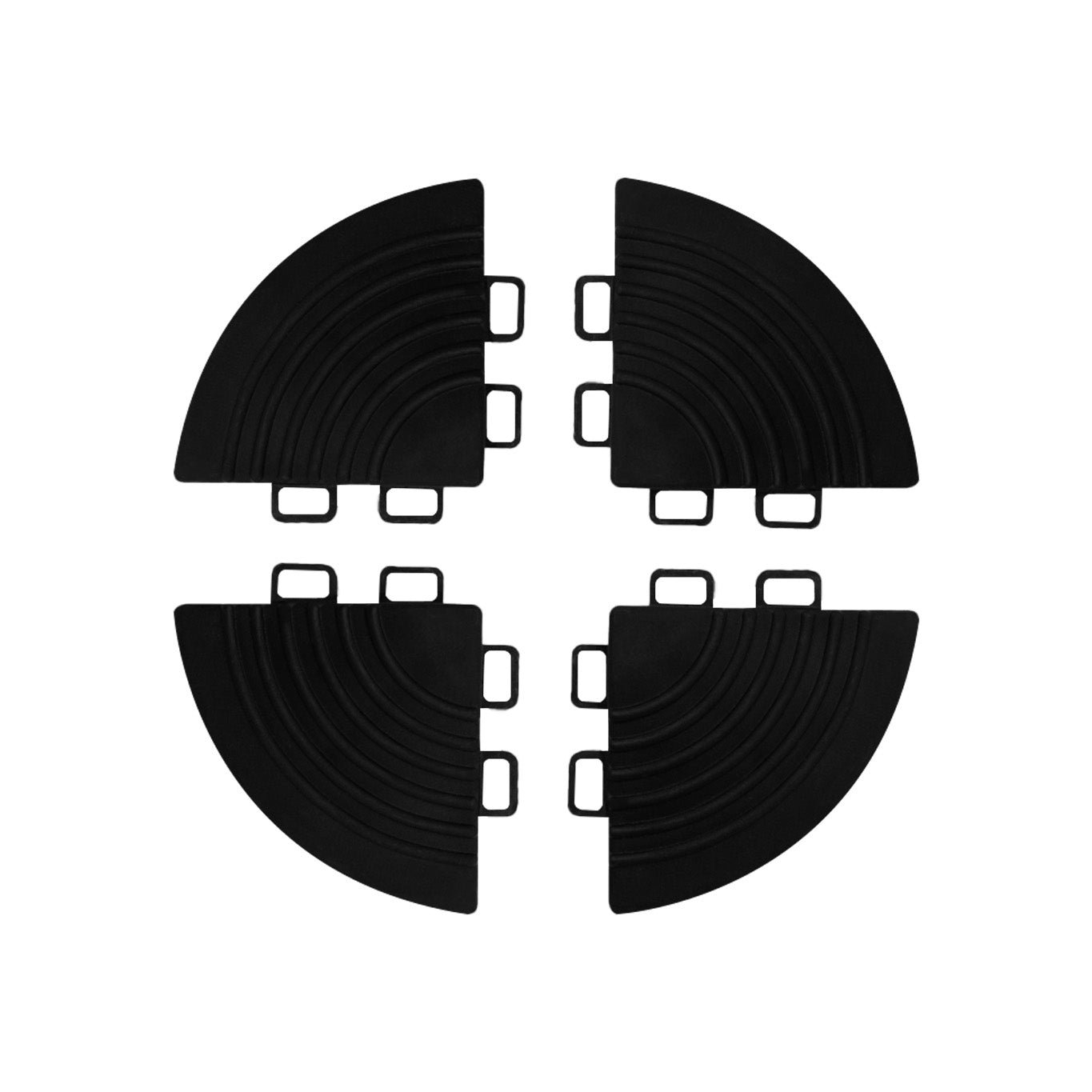 Geventileerde Kliktegels 6m x 6m voor Garage en Werkplaatsen, Antislip - 120 Zwart en 120 Grijs