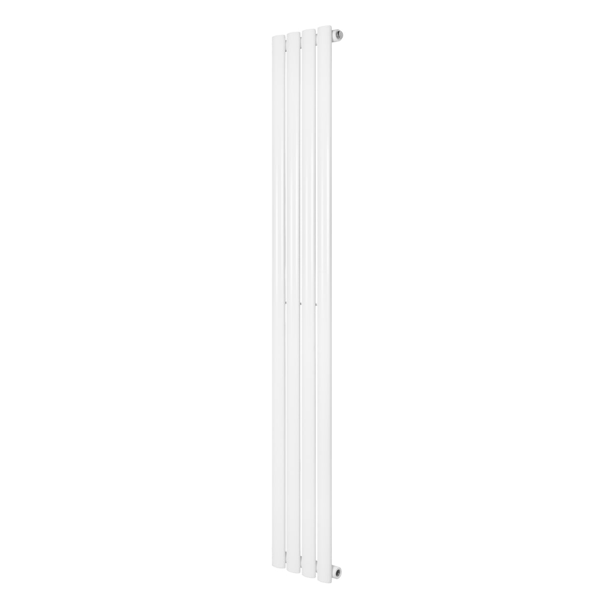 Ovale design radiator in wit, 1 kolom, 1600 mm x 240 mm, met een strakke, moderne uitstraling en gladde afwerking
