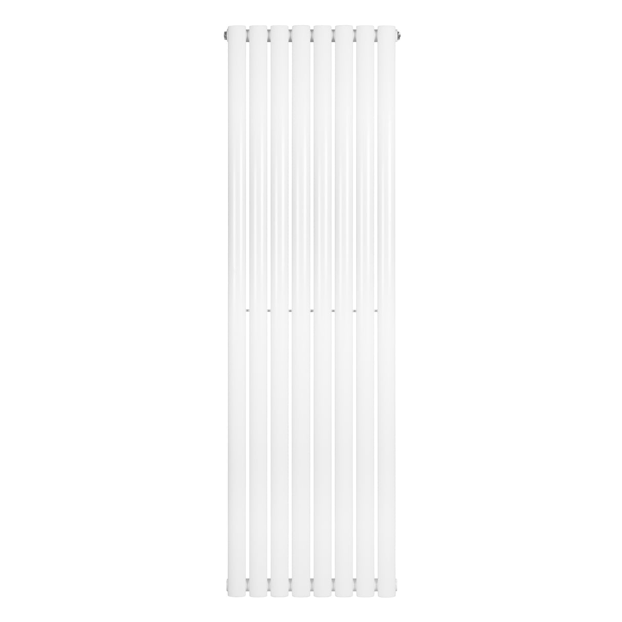 Ovale design radiator in wit, 1 kolom, 1600 mm x 480 mm, met een strakke, moderne uitstraling en gladde, rechte lijnen