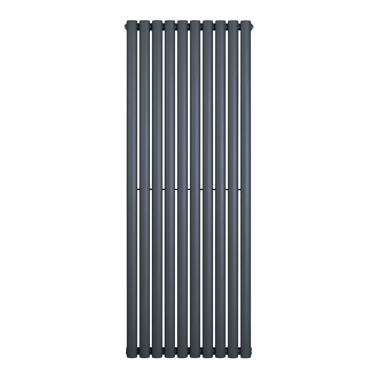 Ovale design radiator in antraciet grijs, 1 kolom, 1600 mm x 600 mm, met een strakke, moderne uitstraling en gladde afwerking