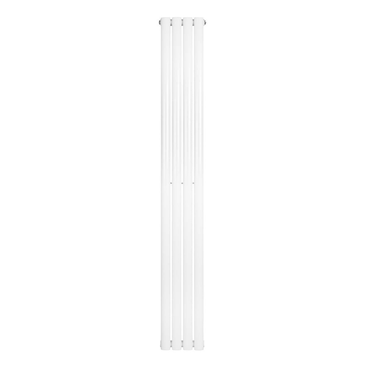 Ovale design radiator in wit, 1 kolom, 1800 mm x 240 mm, met een strakke, moderne uitstraling en gladde afwerking