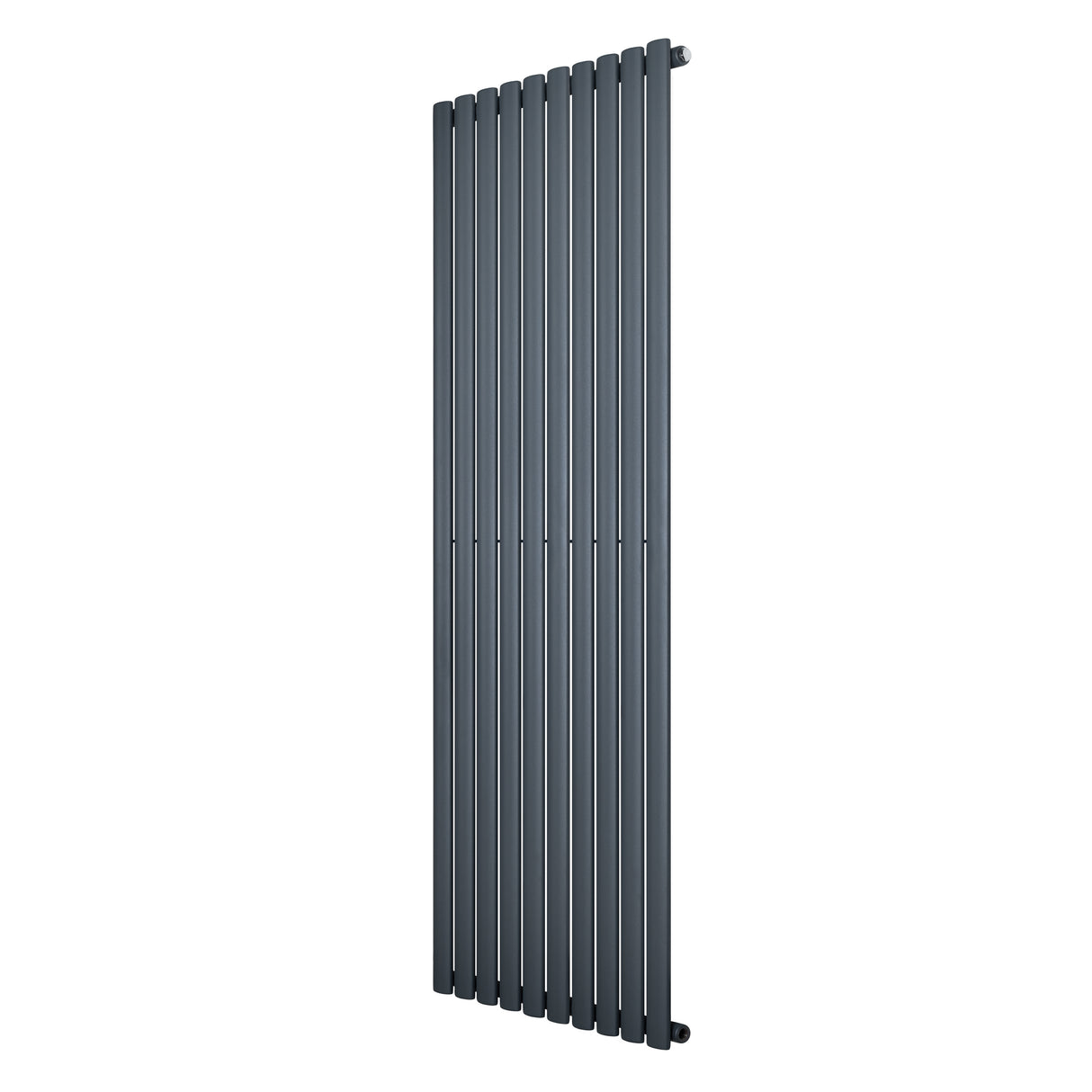 Ovale design radiator in antraciet grijs, 1 kolom, 1800 mm x 600 mm, met een strakke, moderne uitstraling en gladde afwerking