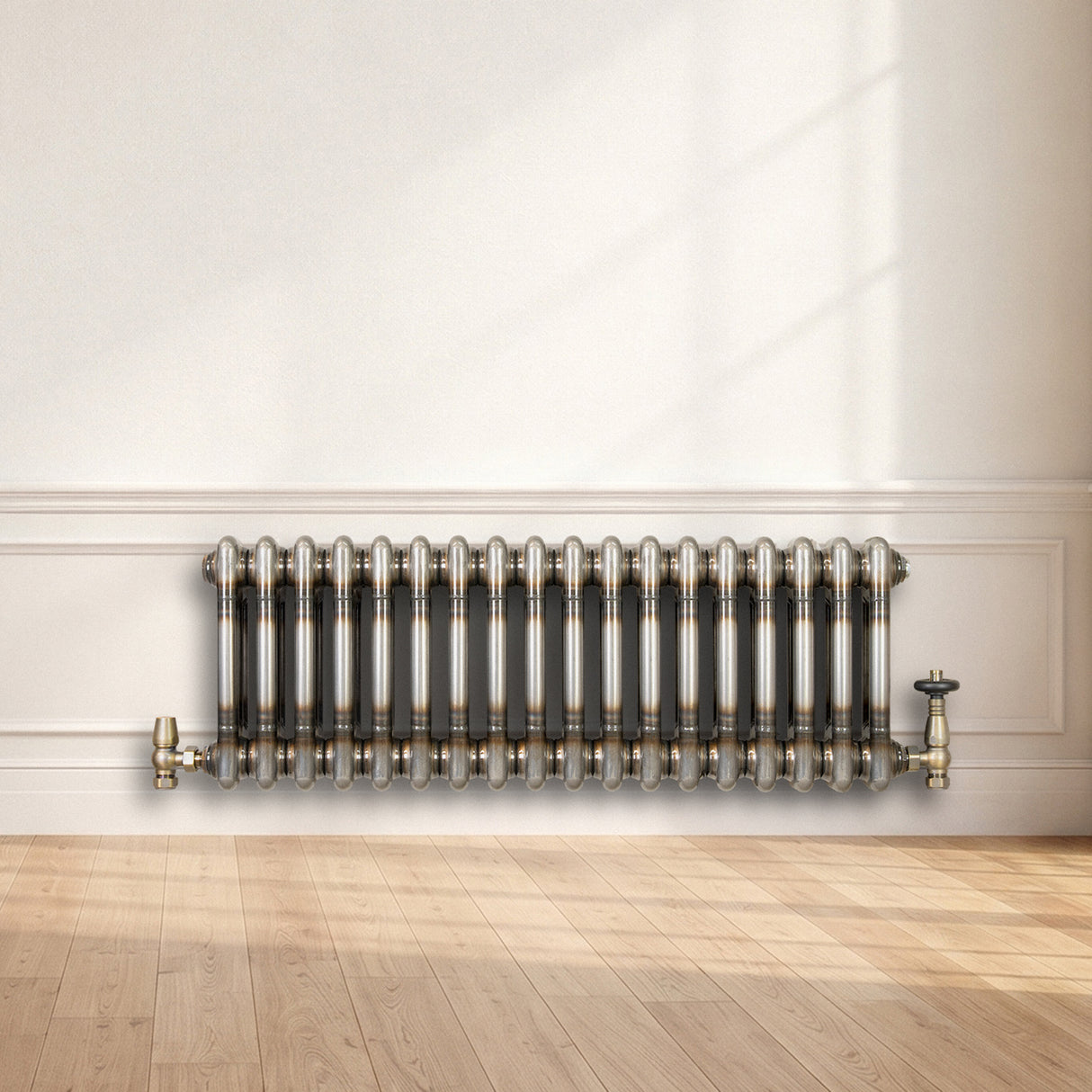 Traditionele Radiator - 2-Kolom - 300 x 830 mm - Ruw Metaal