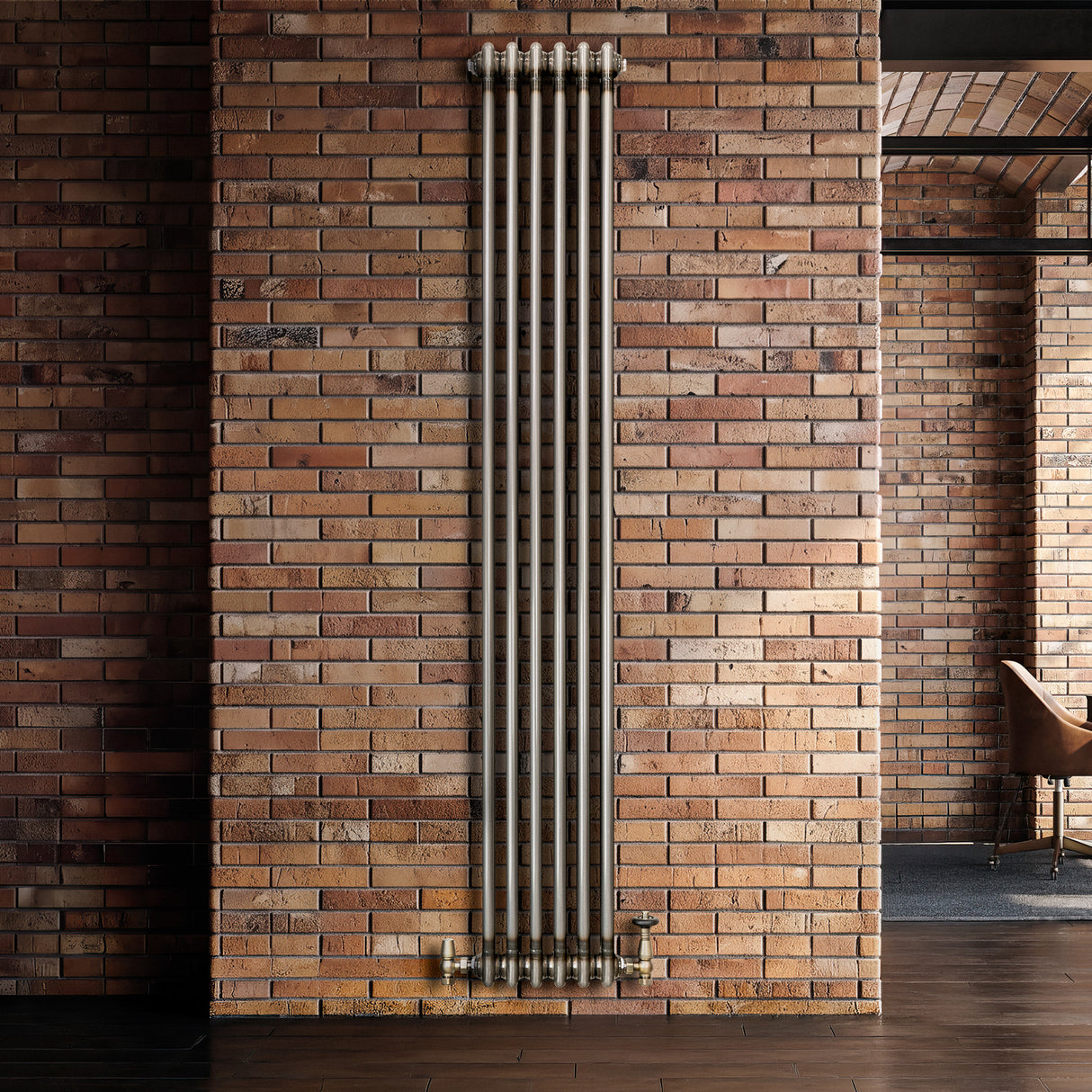 Traditionele Radiator - 2-Kolom - 1800 x 290 mm - Ruw Metaal