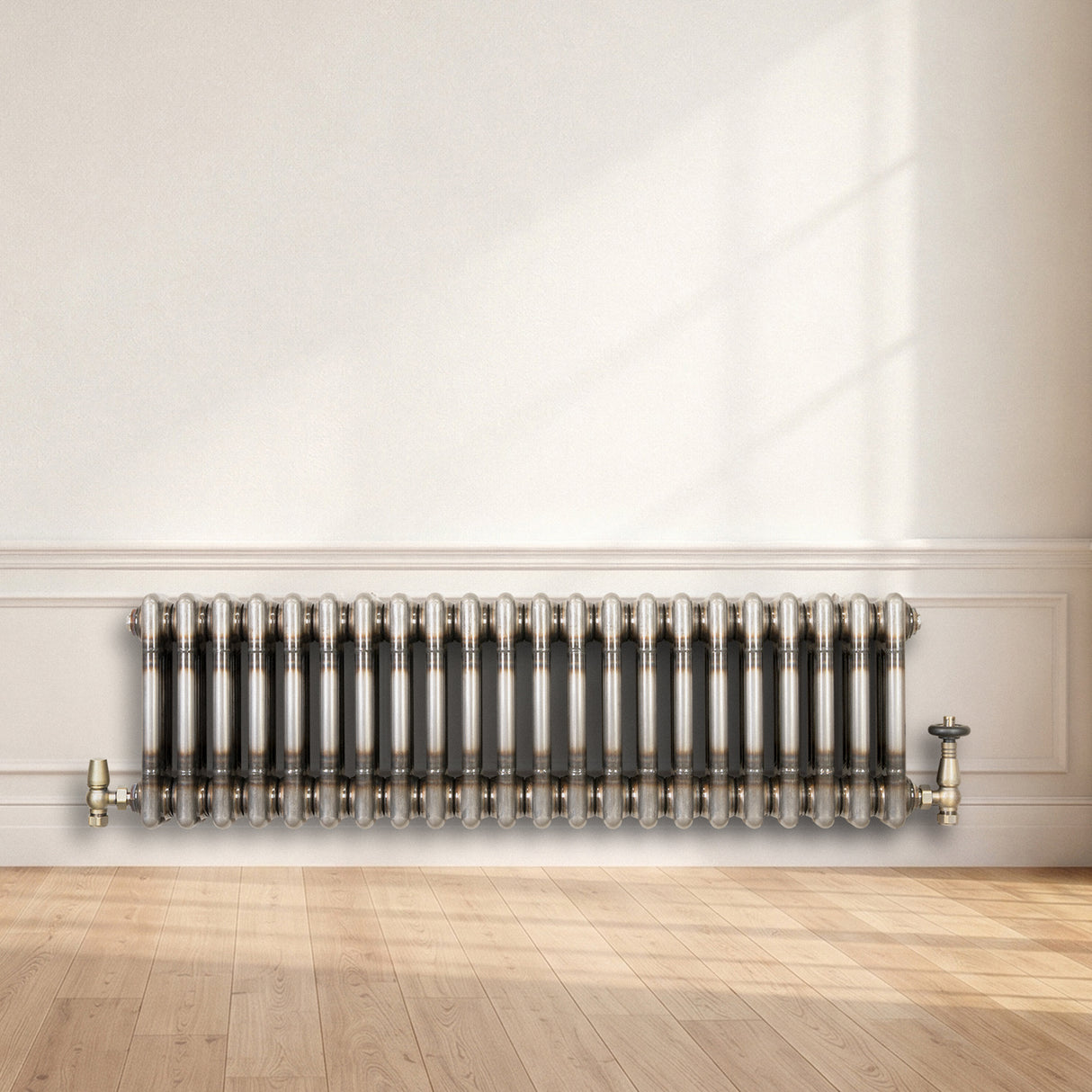 Traditionele Radiator - 3-Kolom - 300 x 830 mm - Ruw Metaal