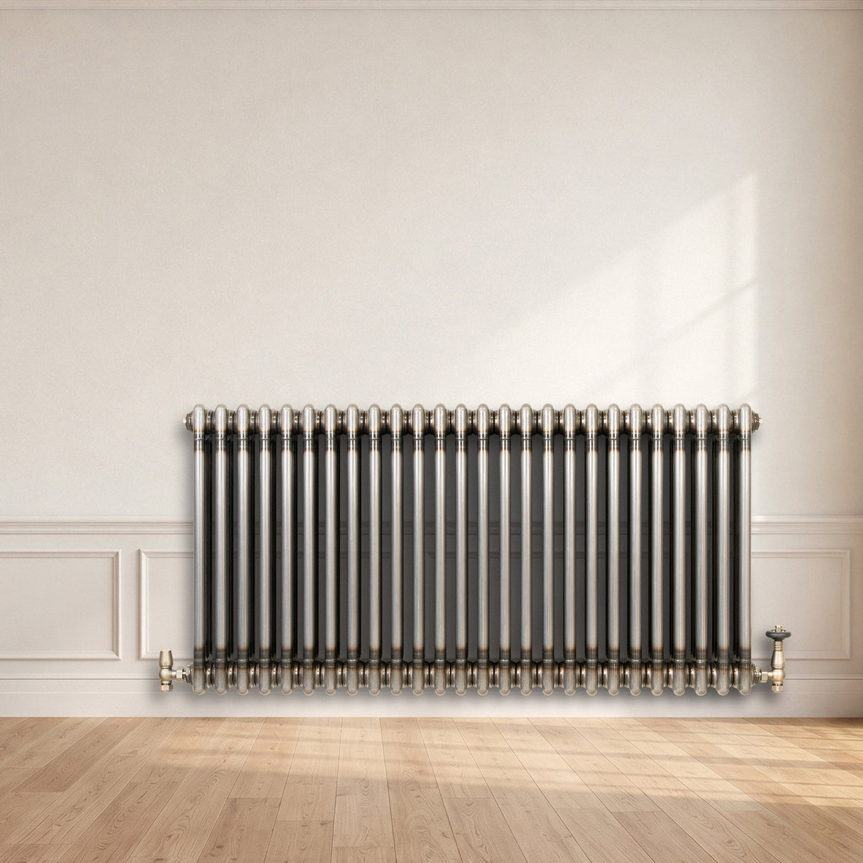 Traditionele Radiator - 3-Kolom - 600 x 1190 mm - Ruw Metaal