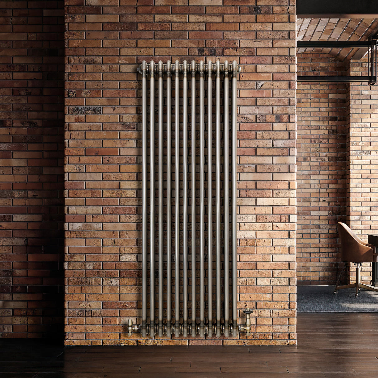Traditionele Radiator - 3-Kolom - 1500 x 560 mm - Ruw Metaal