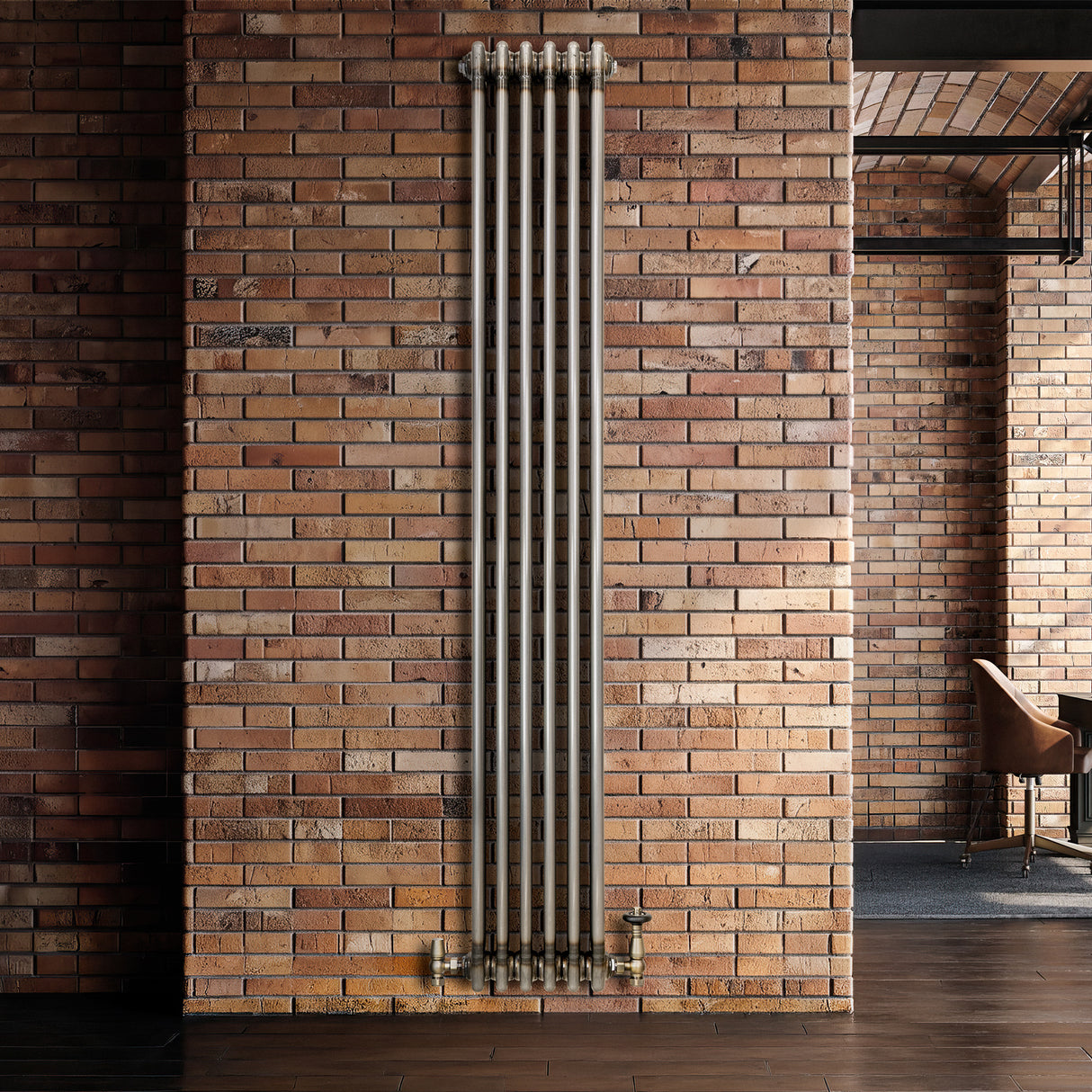 Traditionele Radiator - 3-Kolom - 1800 x 290 mm - Ruw Metaal