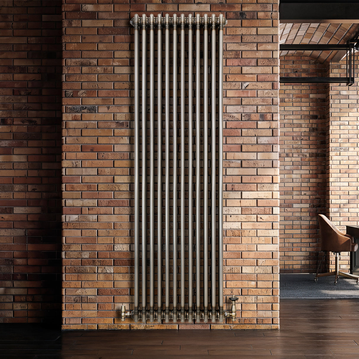 Traditionele Radiator - 3-Kolom - 1800 x 560 mm - Ruw Metaal