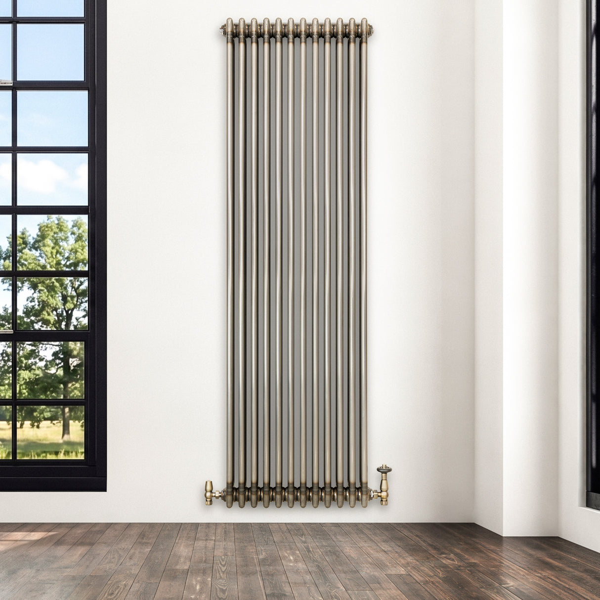 Traditionele Radiator - 3-Kolom - 1800 x 560 mm - Ruw Metaal