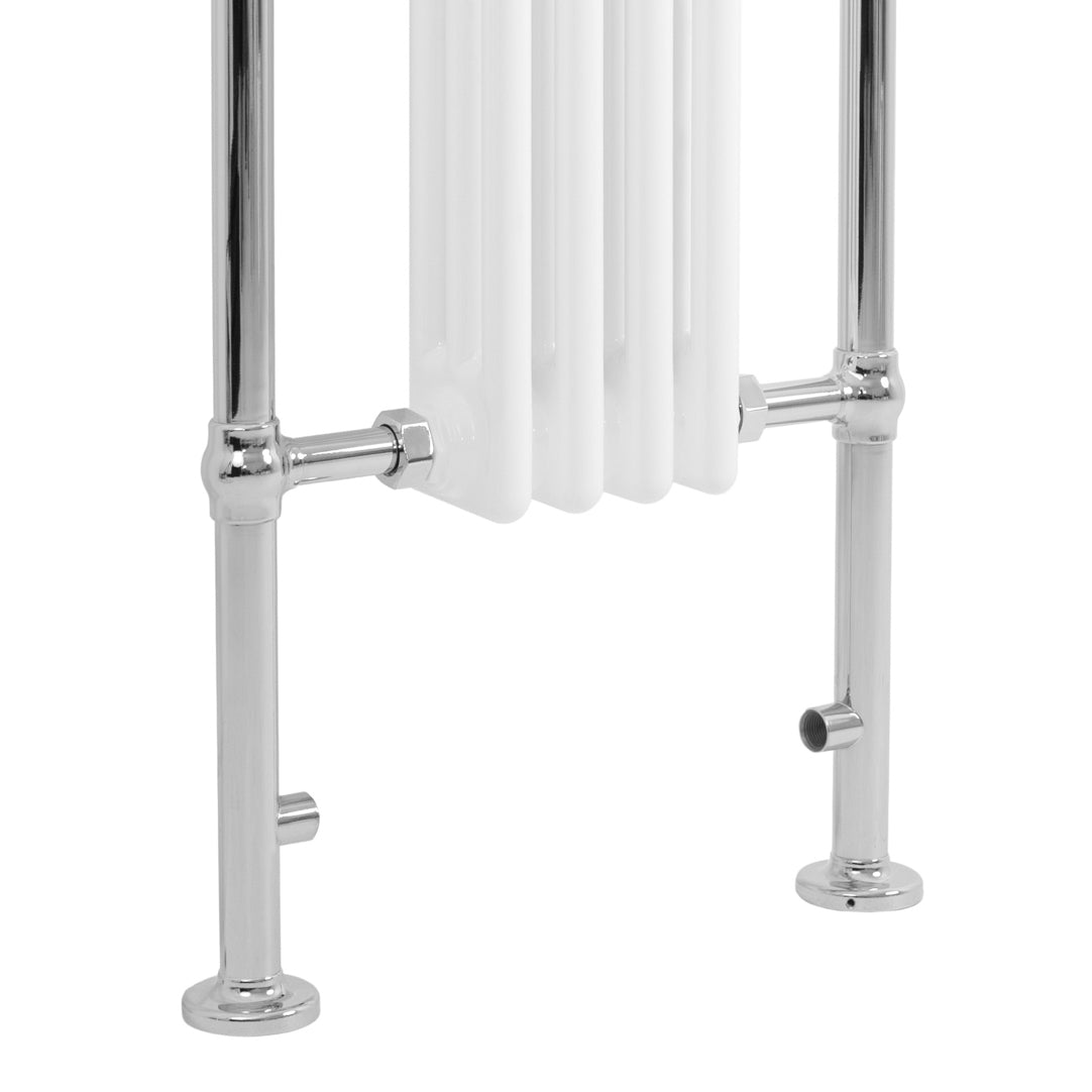 Klassieke Radiator met Verwarmde Handdoekrek - 950 mm x 480 mm - Wit