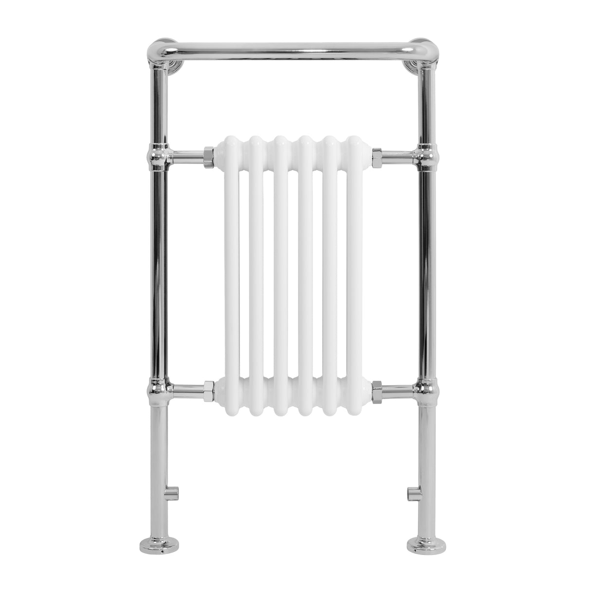 Klassieke Radiator met Verwarmde Handdoekrek - 950 mm x 570 mm - Wit