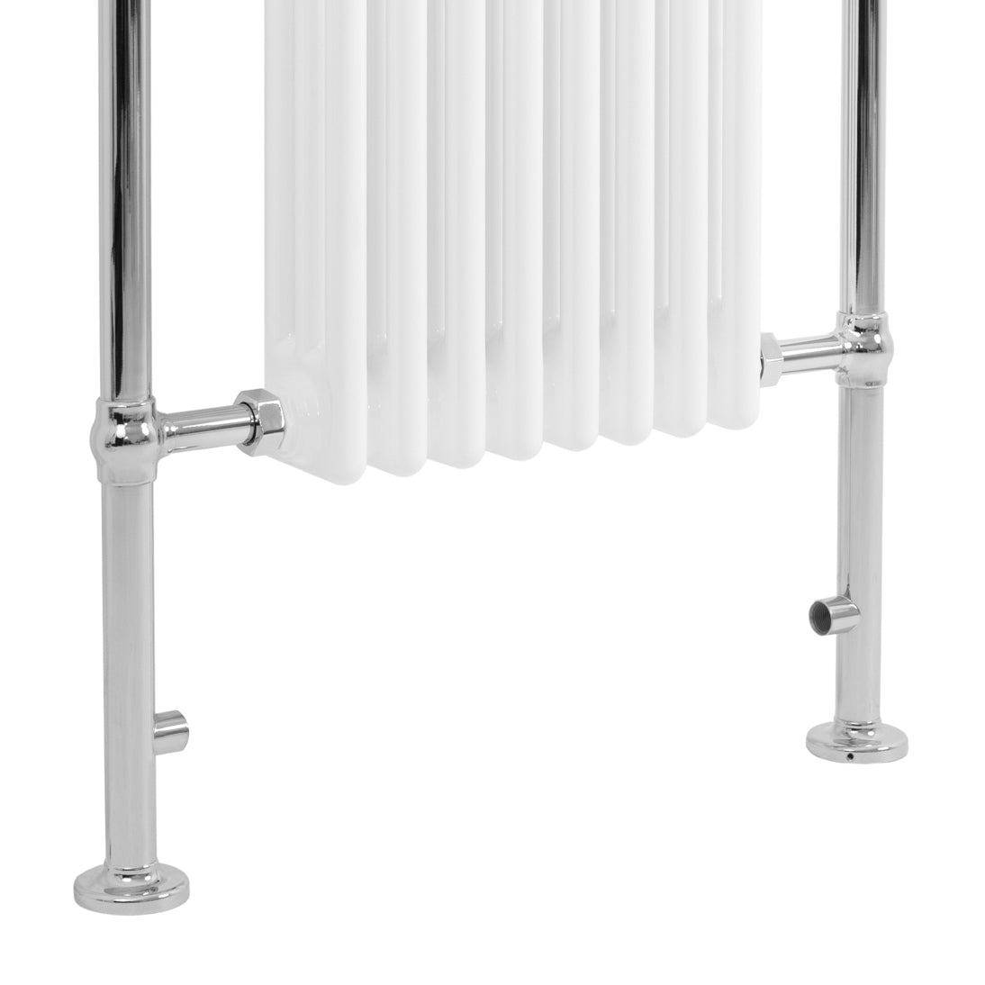 Klassieke Radiator met Verwarmde Handdoekrek - 950 mm x 660 mm - Wit