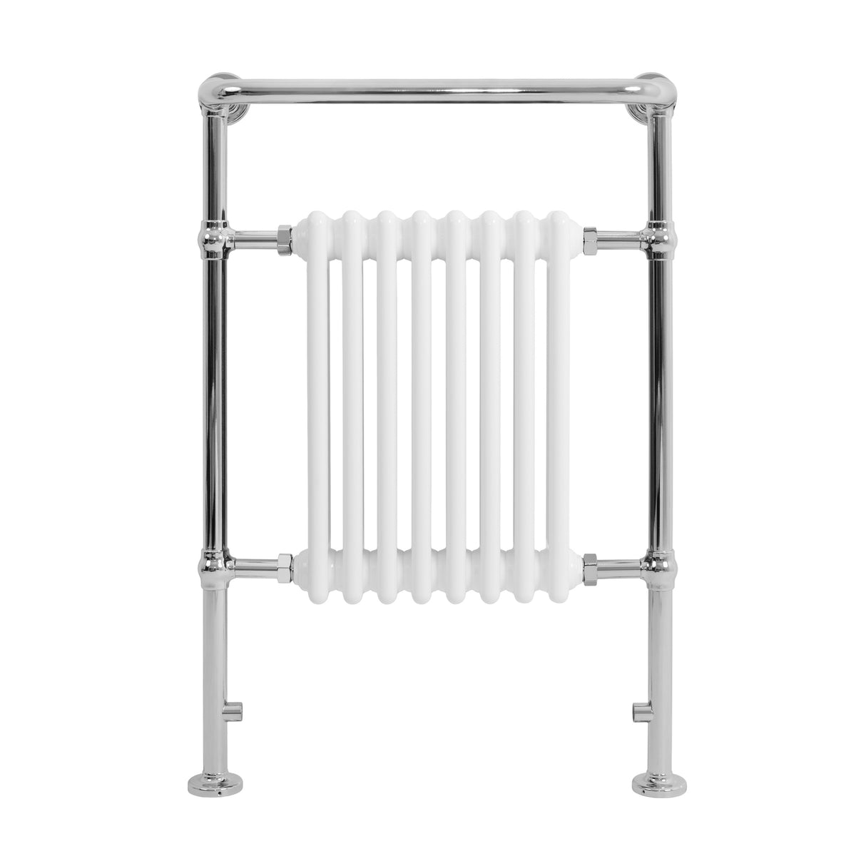 Klassieke Radiator met Verwarmde Handdoekrek - 950 mm x 660 mm - Wit