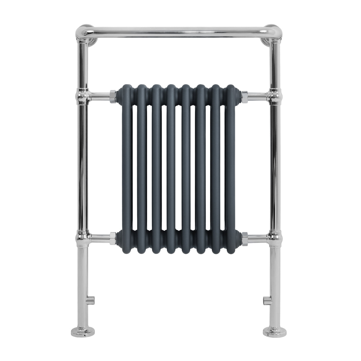 Klassieke Radiator met Verwarmde Handdoekrek - 950 mm x 660 mm - Antraciet Grijs