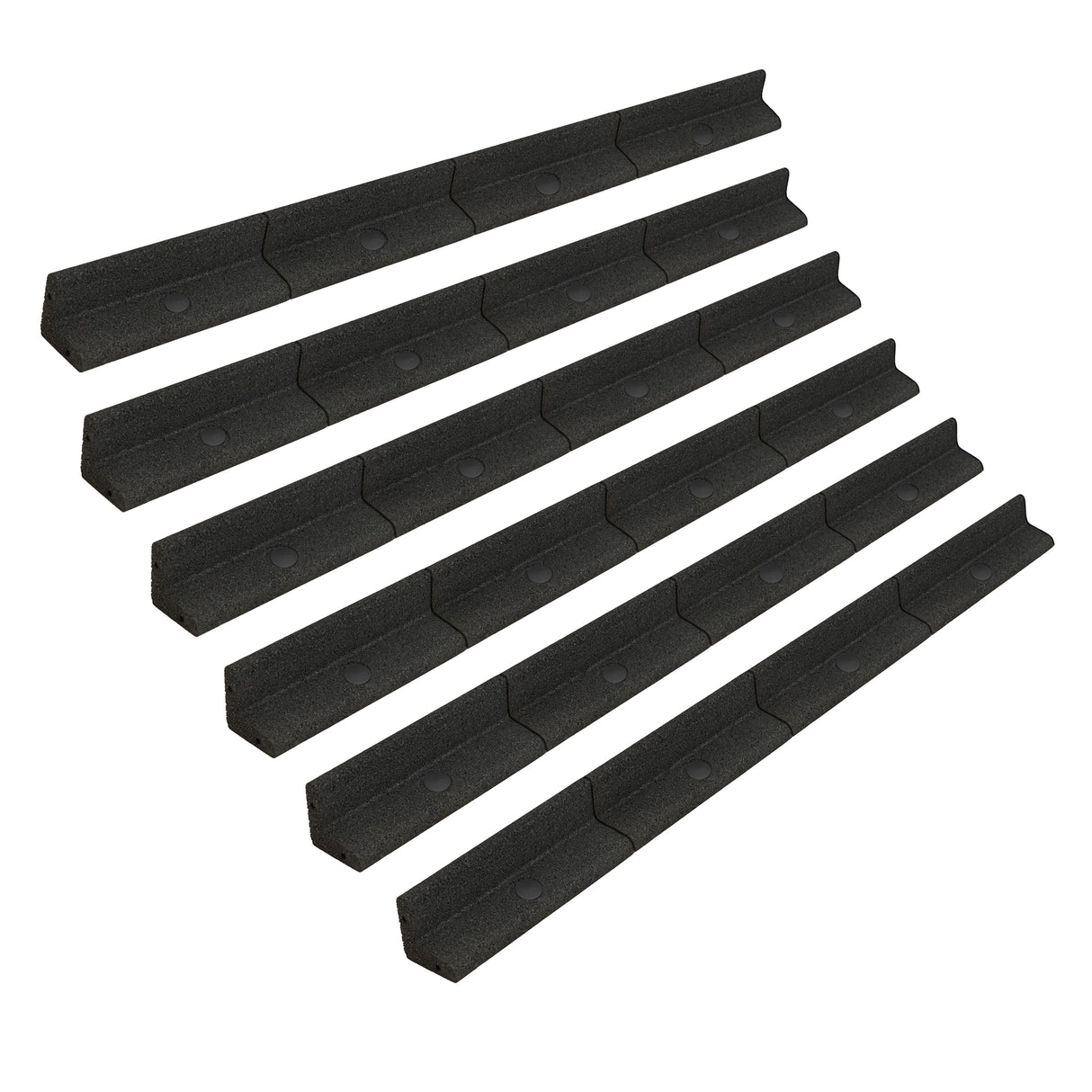 Flexibele Tuinrand 6 x 1,2 m - Zwart