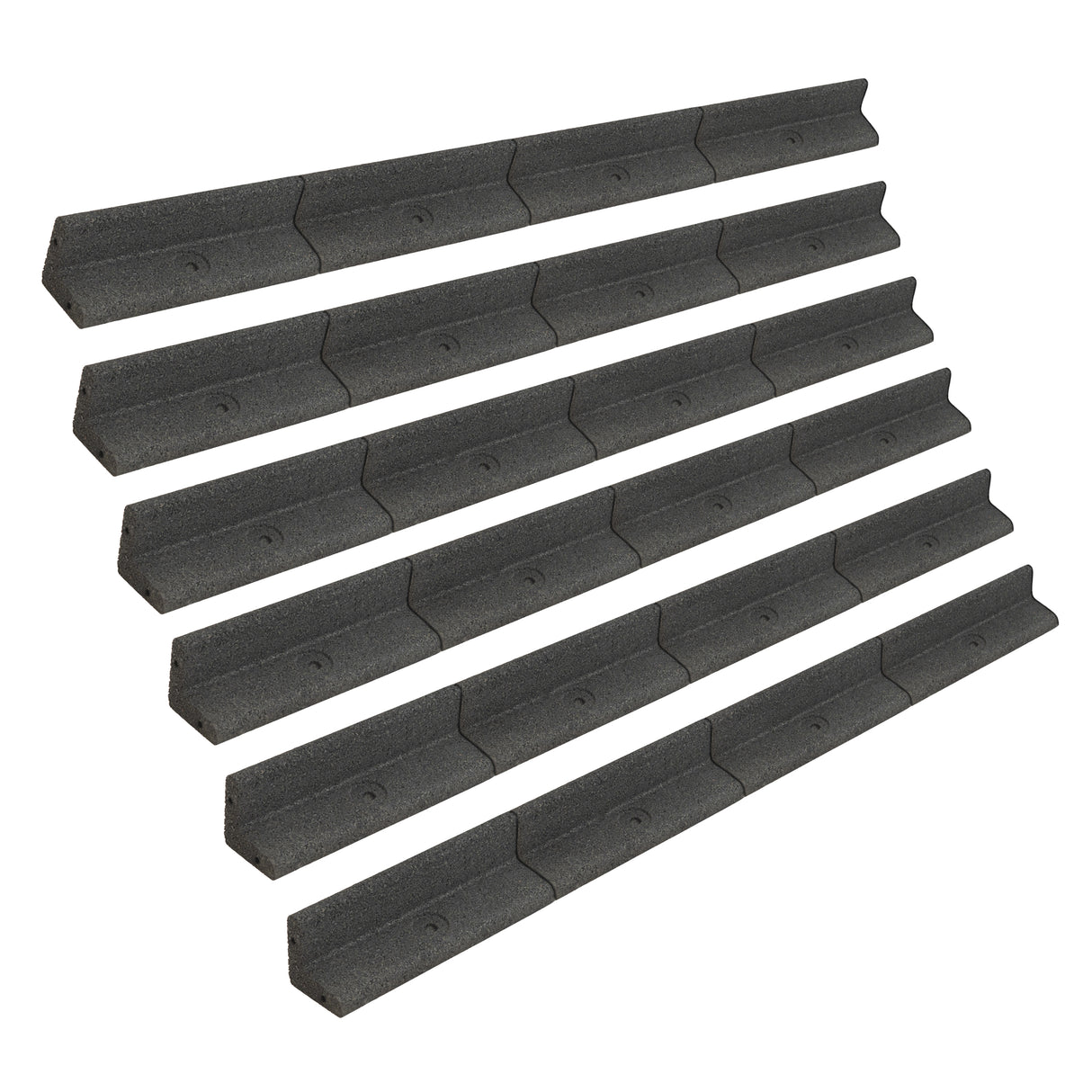 Flexibele Tuinrand 6 x 1,2 m - Grijs