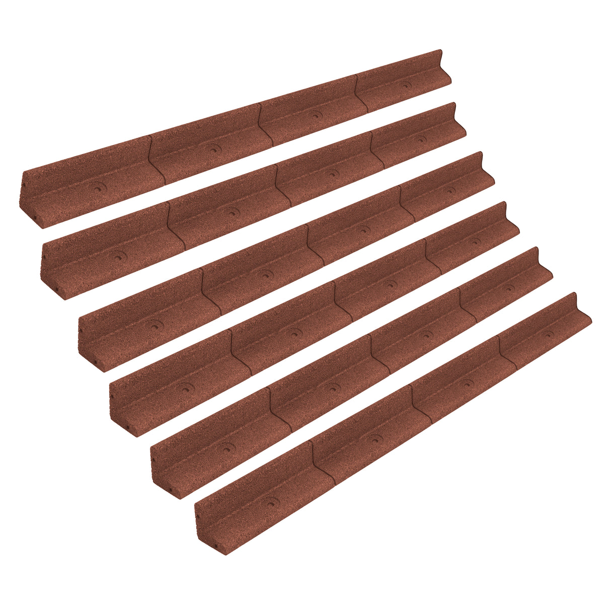 Flexibele Tuinrand 6 x 1,2 m - Terracotta