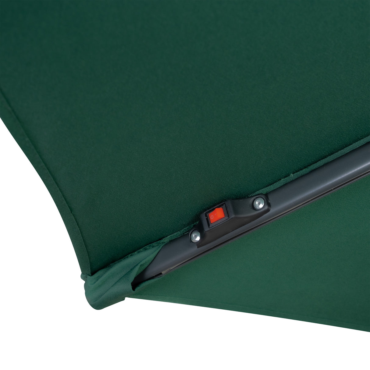 LED Zweefparasol 3 m met Vierkante Parasolvoet - Groen