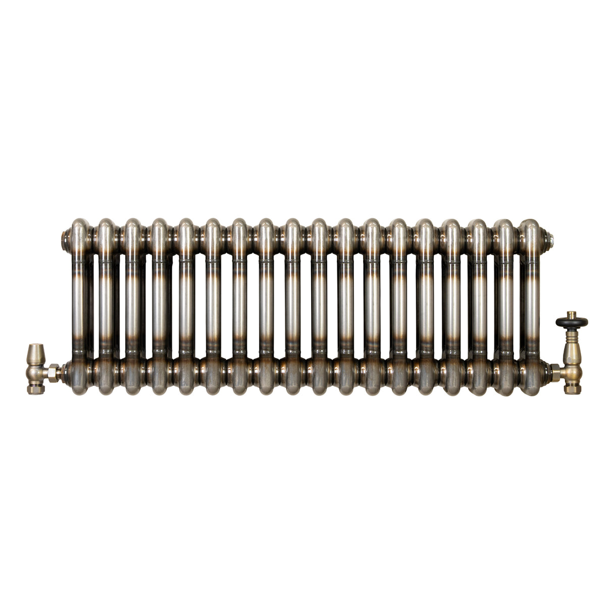 Traditionele Radiator & Kraan - 2-Kolom - 600 x 830 mm - Ruw Metaal