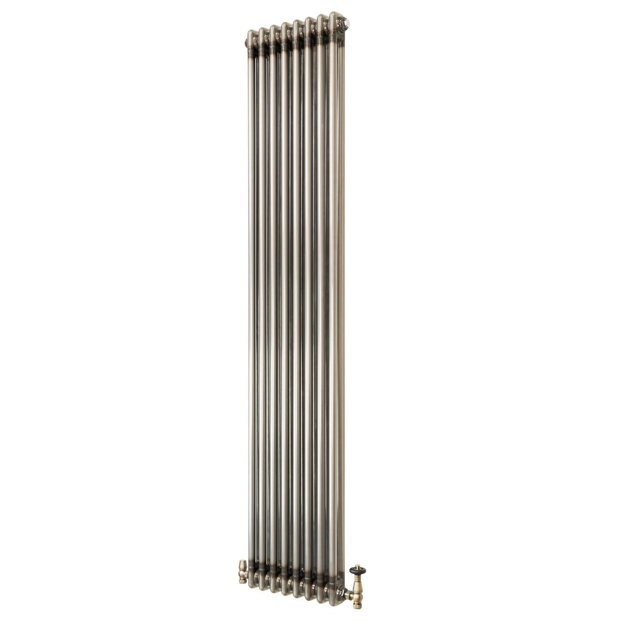 Traditionele Radiator & Kraan - 2-Kolom - 1800 x 380 mm - Ruw Metaal