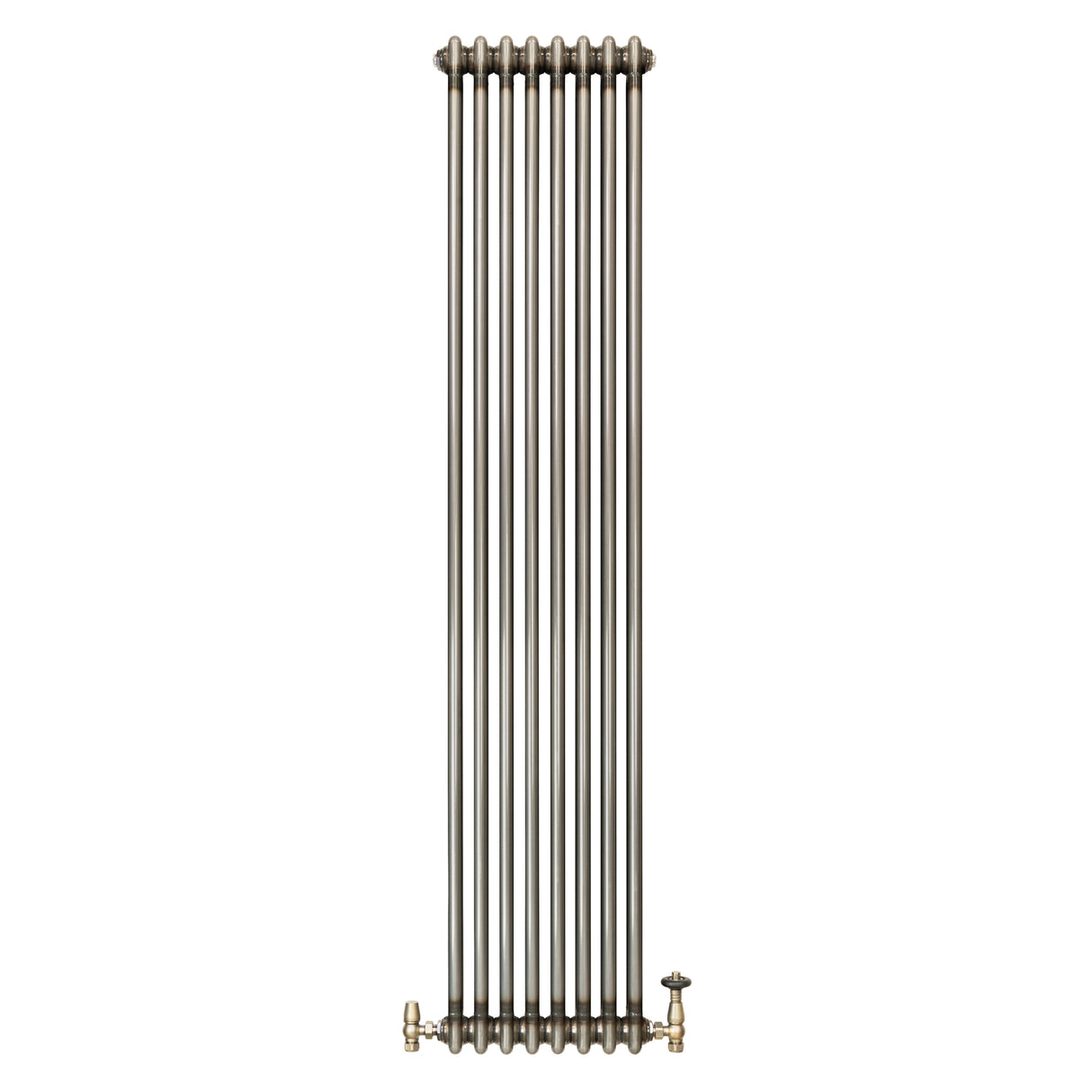 Traditionele Radiator & Kraan - 2-Kolom - 1800 x 380 mm - Ruw Metaal