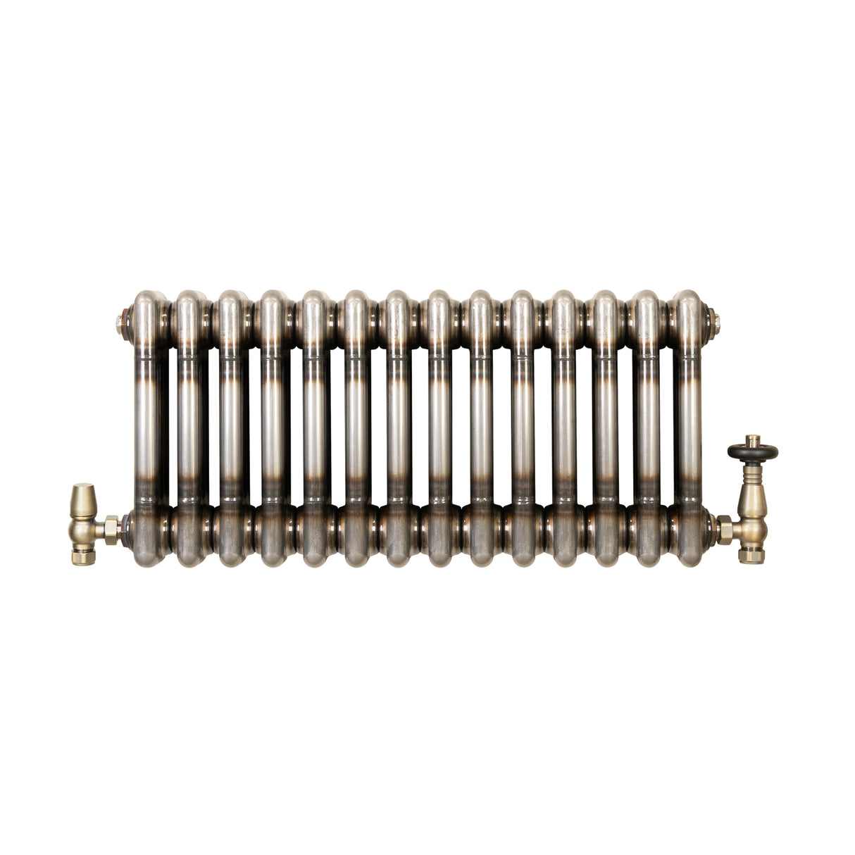 Traditionele Radiator & Kraan - 3-Kolom - 300 x 650 mm - Ruw Metaal
