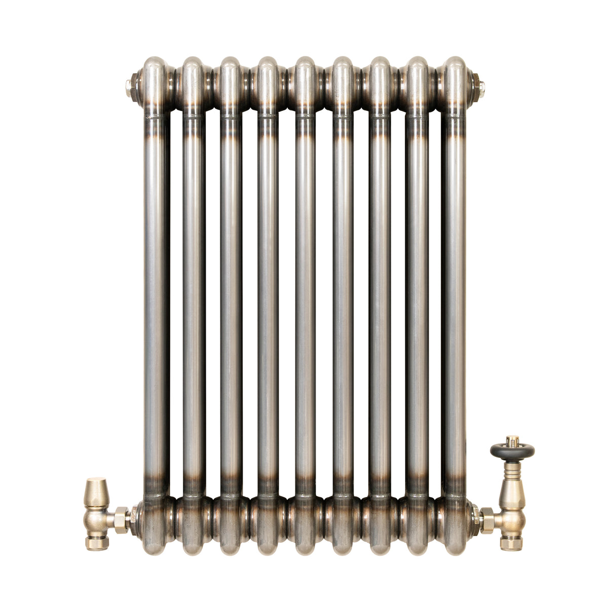 Traditionele Radiator & Kraan - 3-Kolom - 600 x 425 mm - Ruw Metaal