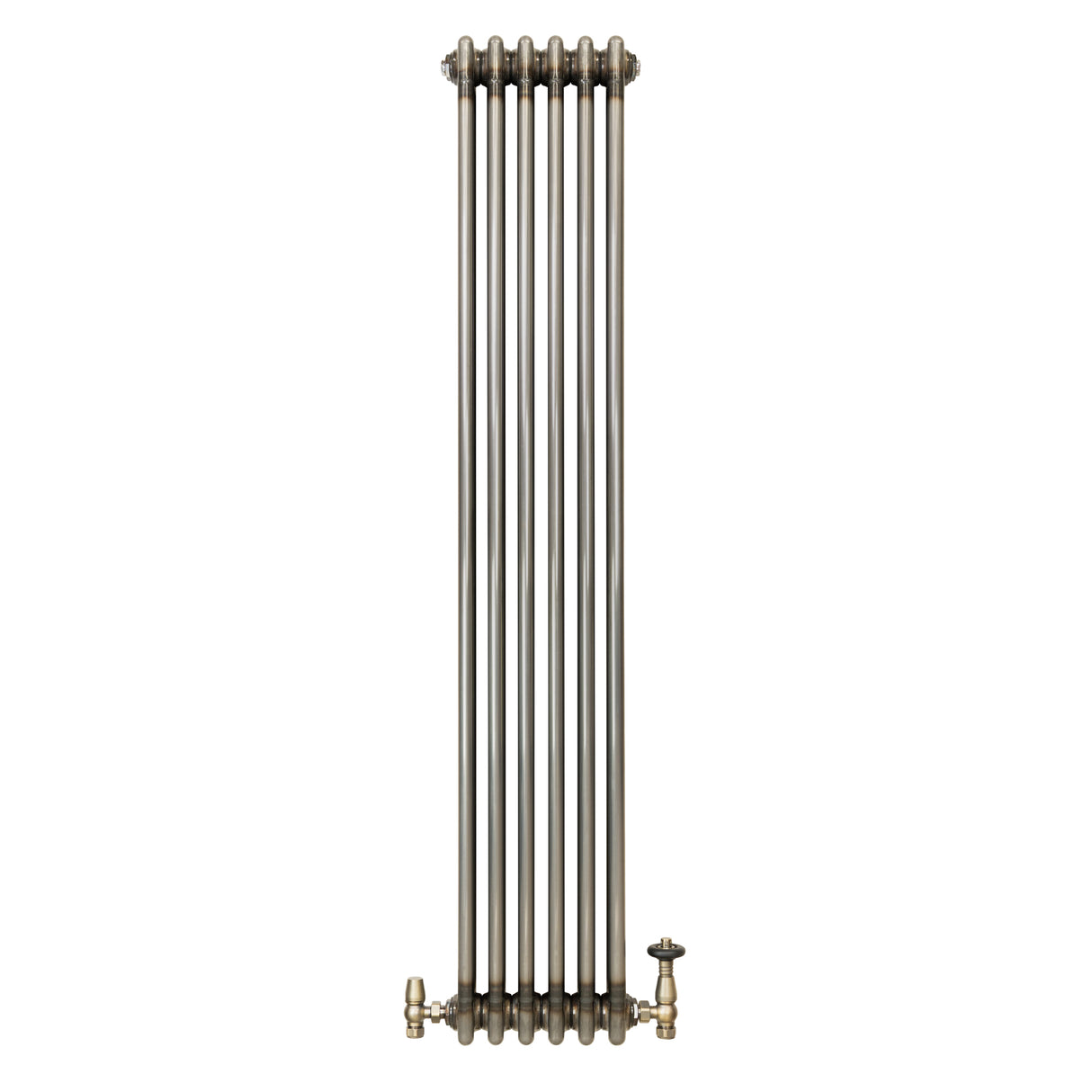 Traditionele Radiator & Kraan - 3-Kolom - 1500 x 290 mm - Ruw Metaal