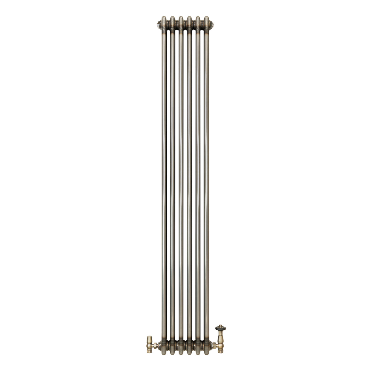 Traditionele Radiator & Kraan - 3-Kolom - 1800 x 290 mm - Ruw Metaal