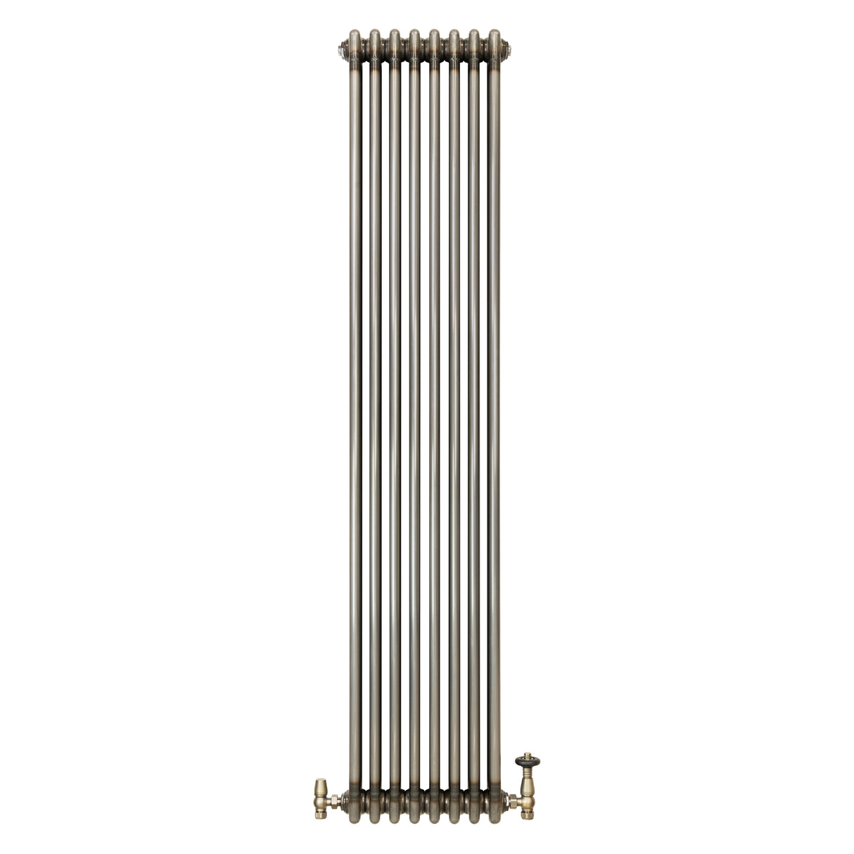 Traditionele Radiator & Kraan - 3-Kolom - 1800 x 380 mm - Ruw Metaal