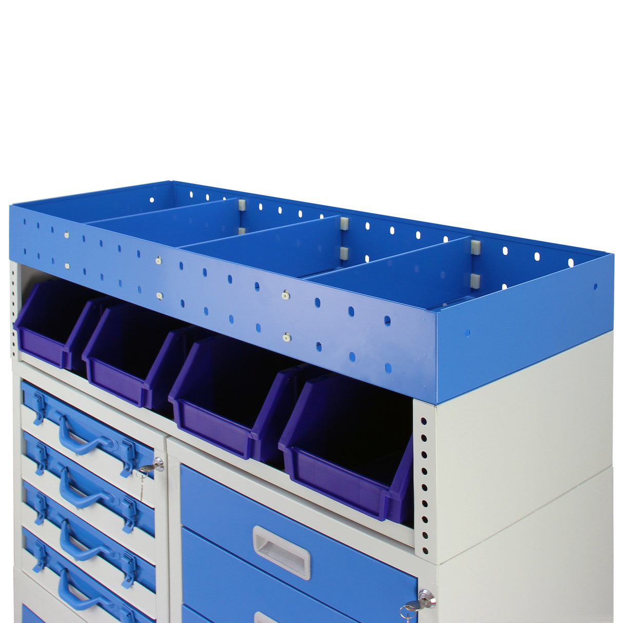 Monster Racking Metalen Bedrijfswageninrichting - Blauw